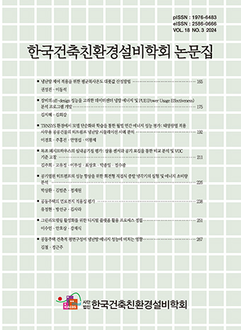 Journal of Korean Institute of Architectural Sustainable Environment and Building Systems